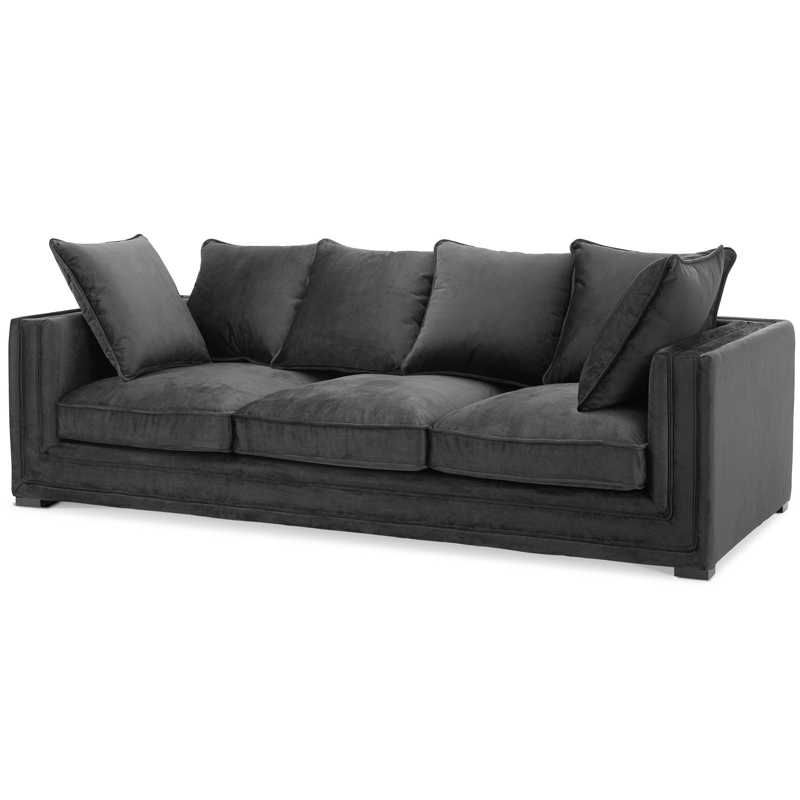 Диван Eichholtz Sofa Menorca black Черный в Самаре | Loft Concept 