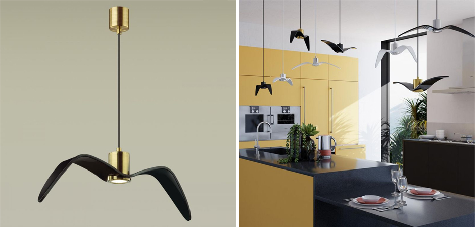 Подвесной светильник Seagull Gold черный Подвесной светильник Seagull Gold черный - Loft-Concept в Самаре
