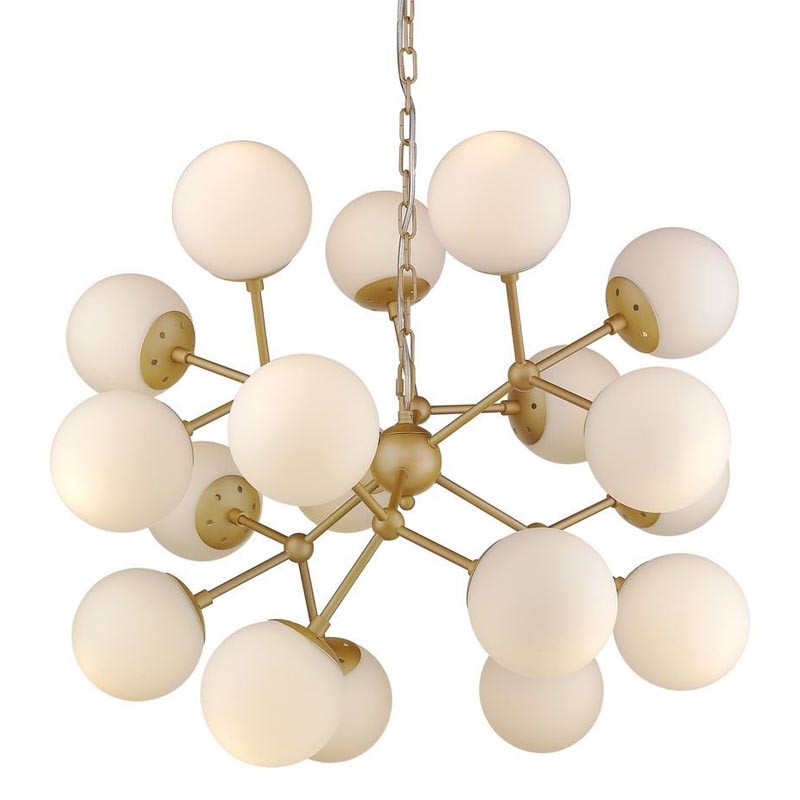 Люстра Berries Chandelier white matt 75 Золотой Белое матовое стекло в Самаре | Loft Concept 