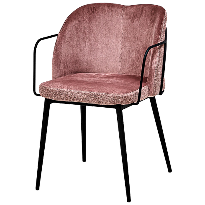 Стул Raymond Stool pink Дымчатая Роза Черный в Самаре | Loft Concept 