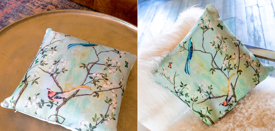Декоративная подушка Beige and Green Chinoiserie 4 Декоративная подушка Beige and Green Chinoiserie 4 - Loft-Concept в Самаре
