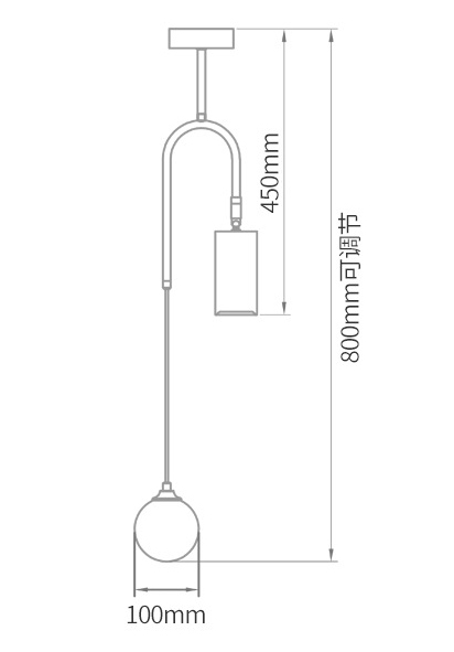 Потолочный светильник Ando Wooden Metal Brass Light 2 плафона в Самаре