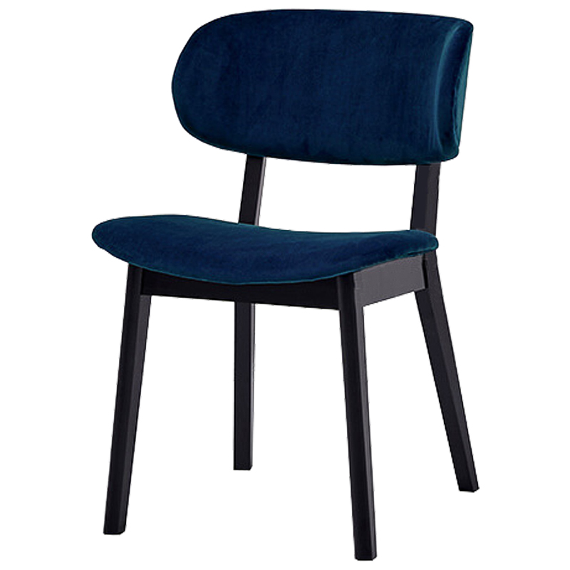 Стул Mungan Stool blue Черный Сапфирово-синий в Самаре | Loft Concept 