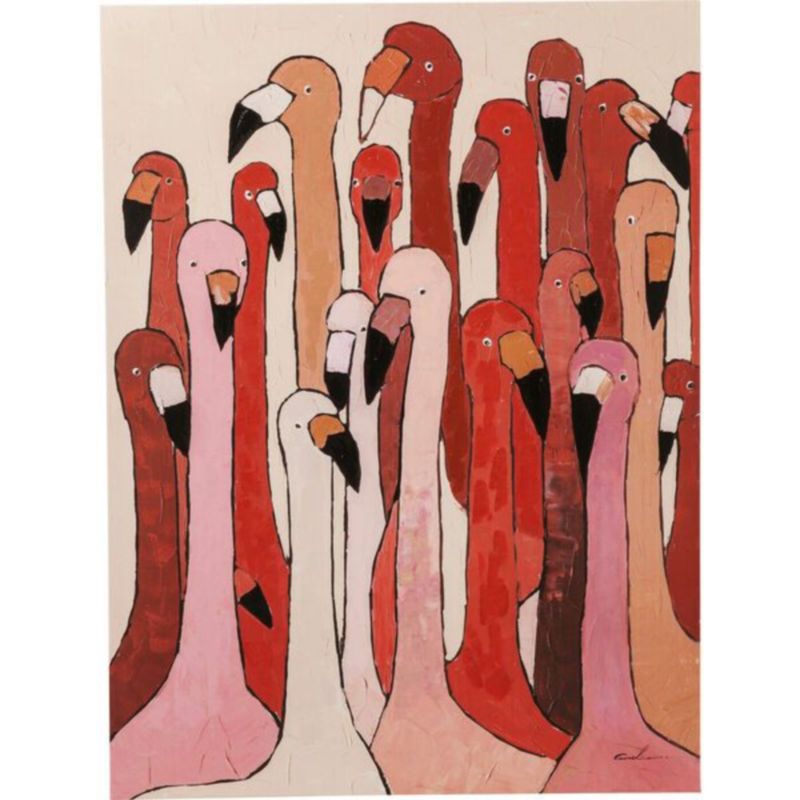 Постер A flock of Flamingos Розовый Постер A flock of Flamingos Розовый в Самаре | Loft Concept