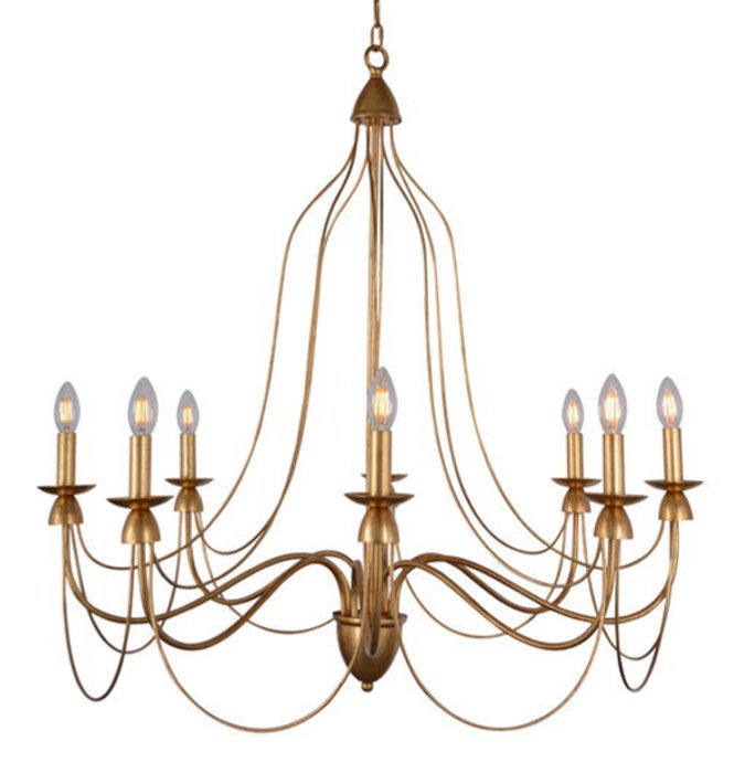 Люстра Wrought Iron Chandelier Золотой в Самаре | Loft Concept 