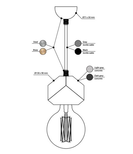 Подвесной светильник BETON MAKT в Самаре