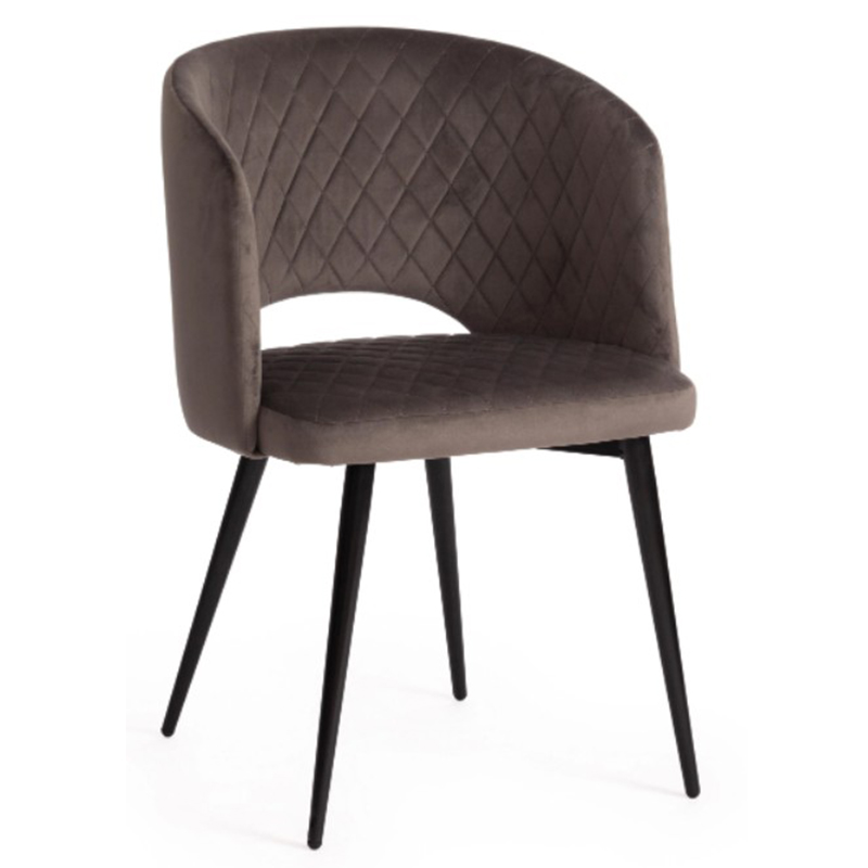 Стул Janice Grey Chair Серый (Gray) Черный в Самаре | Loft Concept 