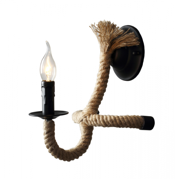 Бра Loft Rope Candle Bra Черный в Самаре | Loft Concept 