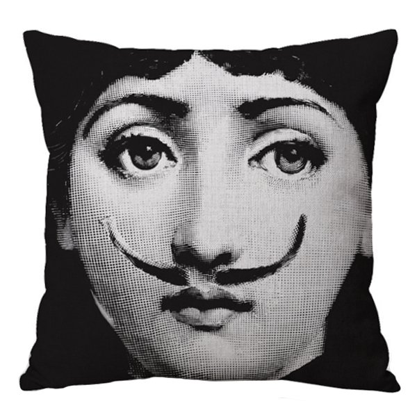 Декоративная подушка Fornasetti 021 Черно-белый в Самаре | Loft Concept 