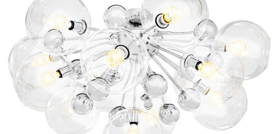 Потолочный светильник Eichholtz Ceiling Lamp Soleil Nickel Потолочный светильник Eichholtz Ceiling Lamp Soleil Nickel - Loft-Concept в Самаре