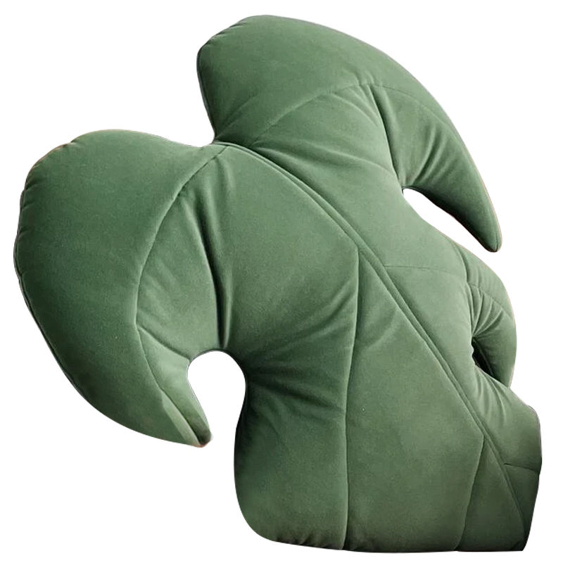 Декоративная подушка Botanical Cushion Monstera Зеленый Декоративная подушка Botanical Cushion Monstera Зеленый в Самаре | Loft Concept