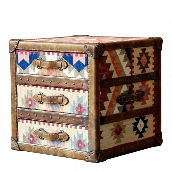 Сундук Kilim Cube Chest Мульти в Самаре | Loft Concept 