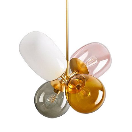 Люстра Candies Modern Balloon Glass Chandelier Золотой Мульти в Самаре | Loft Concept 