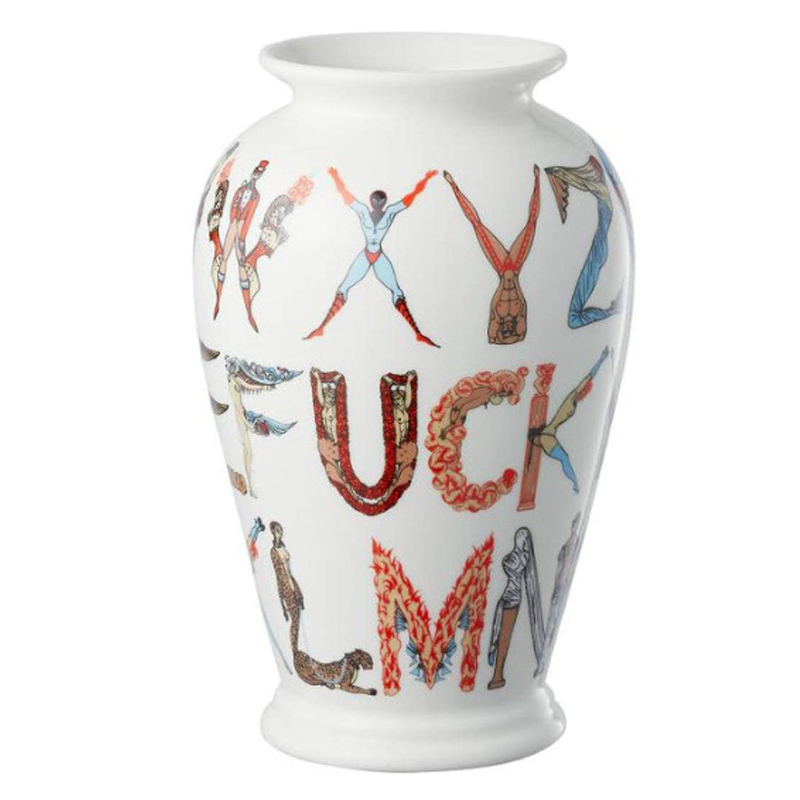 Ваза Supreme Alphabet Vase Белый Мульти в Самаре | Loft Concept 