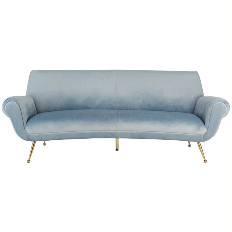 Диван Gigi Radice Lounge Sofa light blue Серо-голубой в Самаре | Loft Concept 