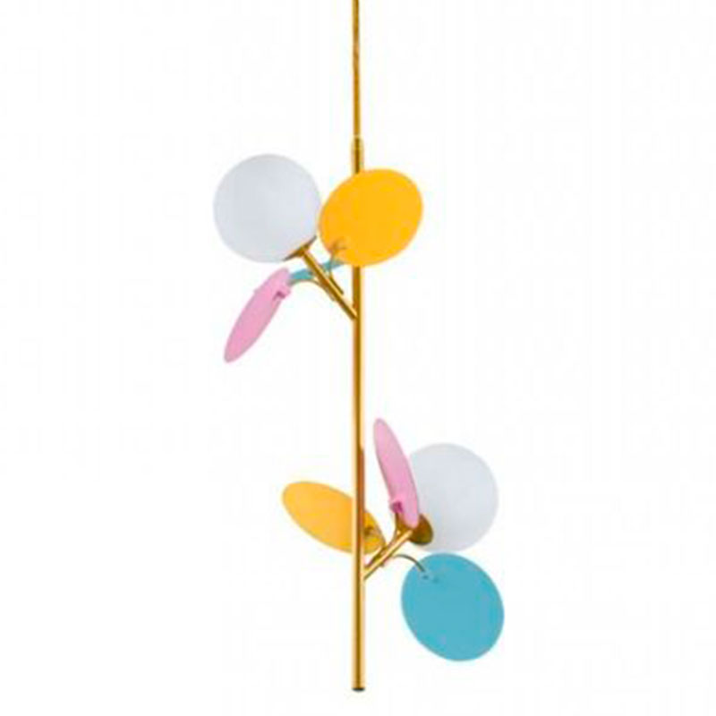 Люстра MATISSE Pendant Double multicolor Мульти Золотой Белый в Самаре | Loft Concept 