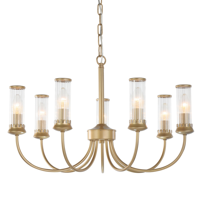 Люстра Morgane Chandelier gold 66 Золотой Прозрачный в Самаре | Loft Concept 