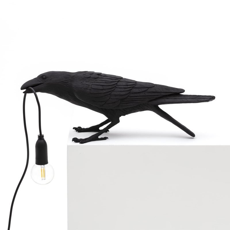 Настольная лампа Seletti Bird Lamp Black  Playing Черный в Самаре | Loft Concept 