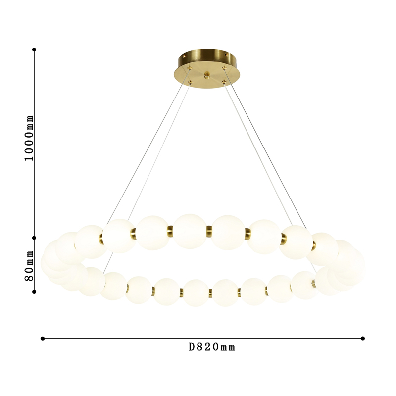Люстра с плафоном из акриловых шаров PEARLS  в Самаре