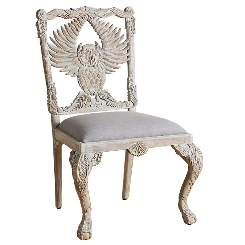 Стул Handcarved Menagerie Owl Dining Chair Светлый дуб в Самаре | Loft Concept 