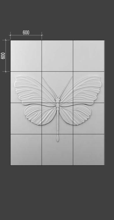 Барельеф BUTTERFLY в Самаре