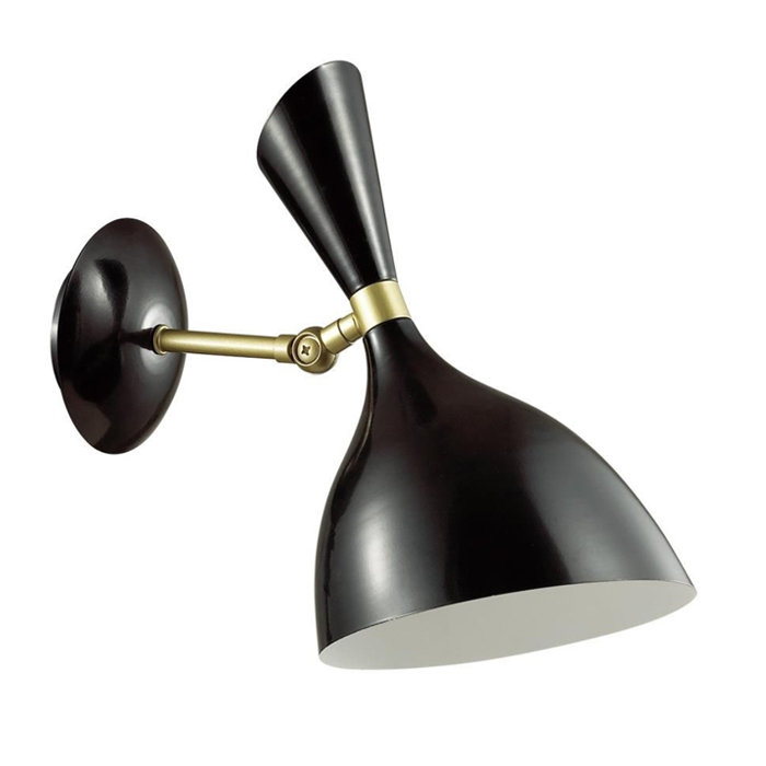 Бра Duke wall lamp Black Черный Латунь в Самаре | Loft Concept 