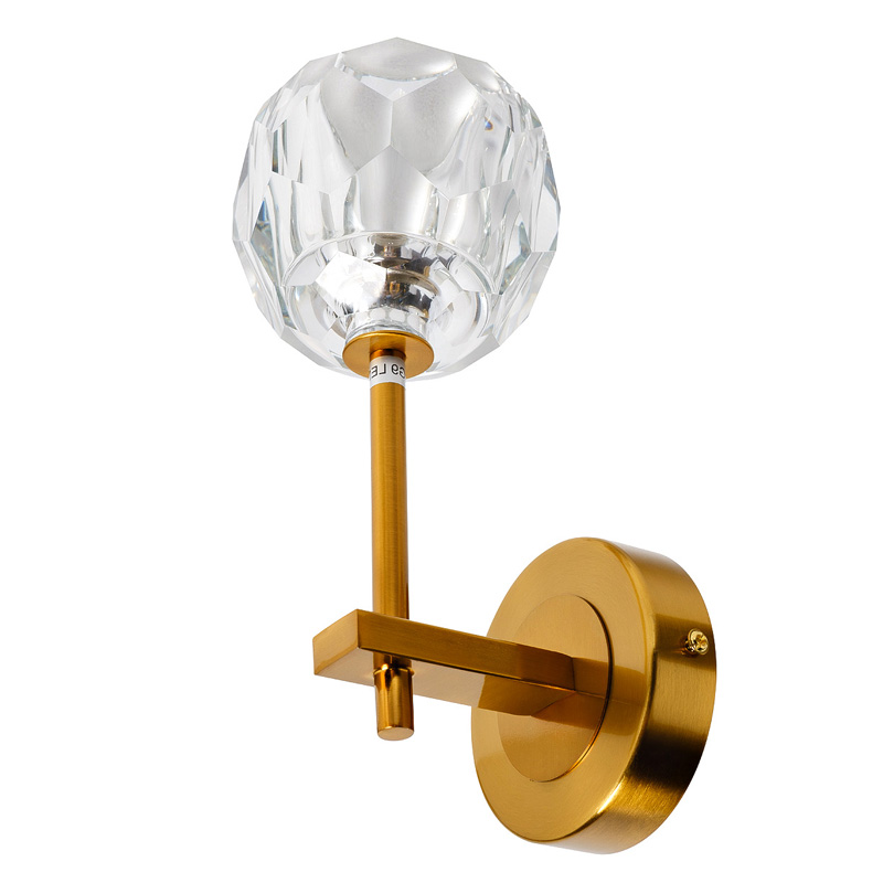 Бра RH Boule de Cristal Single Wall Lamp Gold матовое золото в Самаре | Loft Concept 