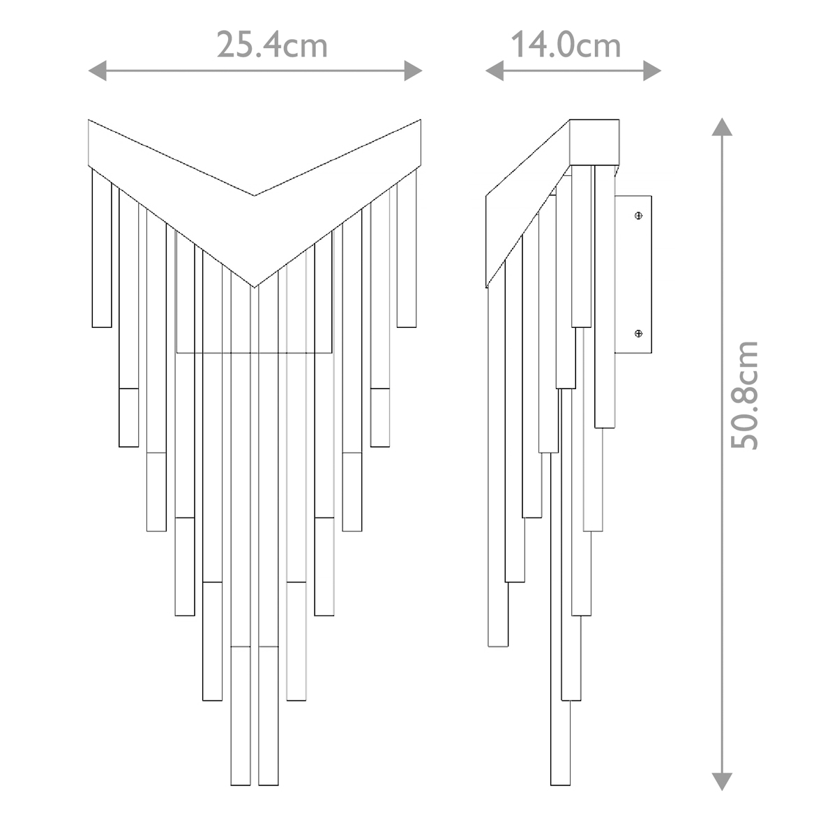 Бра с длинными прозрачными трубками Eurofase в Самаре