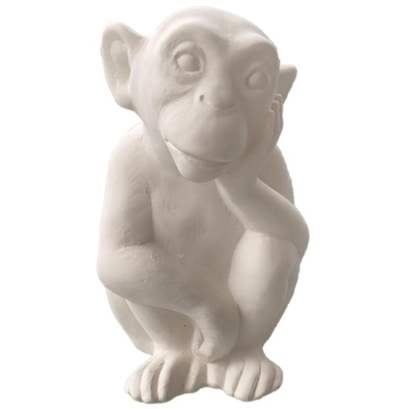 Статуэтка Abhika Monkey Bisc. Statuette Белый в Самаре | Loft Concept 