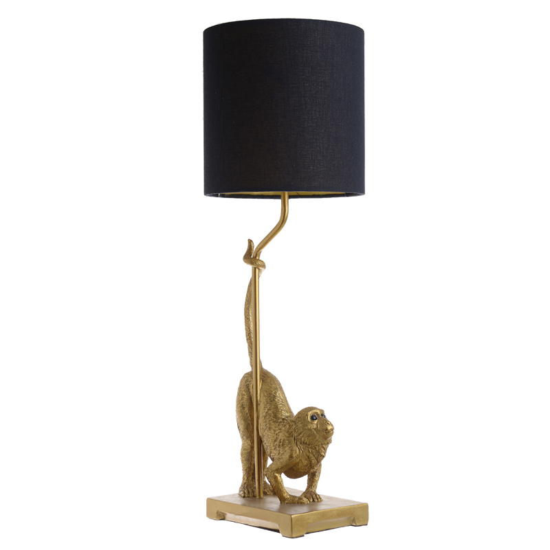 Настольная лампа Curious Monkey Table lamp Золотой Черный в Самаре | Loft Concept 