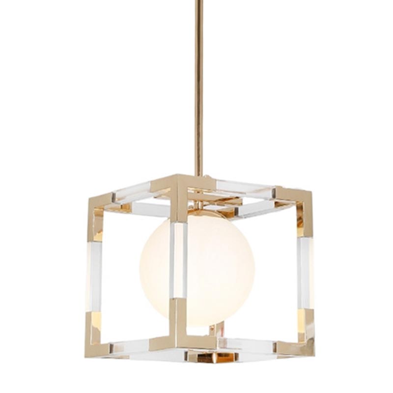 Подвесной светильник Dunvel Hanging lamp Белый Золотой Подвесной светильник Dunvel Hanging lamp Белый Золотой в Самаре | Loft Concept