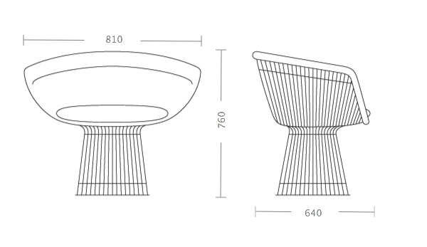 Кресло Platner lounge в Самаре