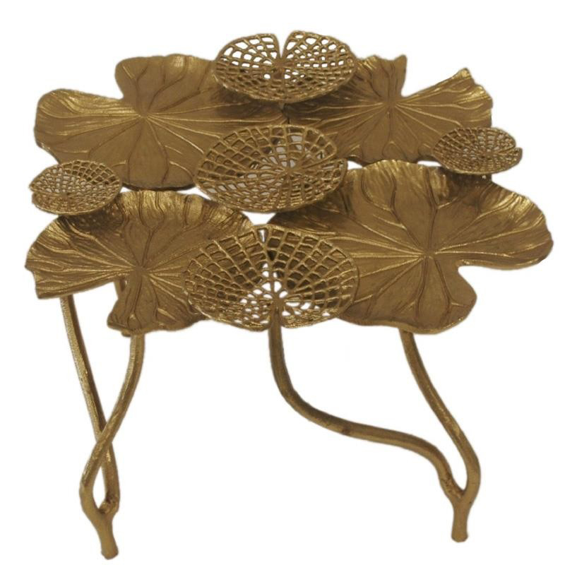 Кофейный стол Water Lily Leaves Table Золотой в Самаре | Loft Concept 