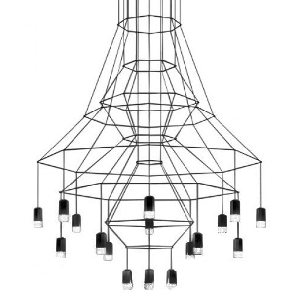 Подвесной светильник Vibia Wireflow 0315 Черный в Самаре | Loft Concept 