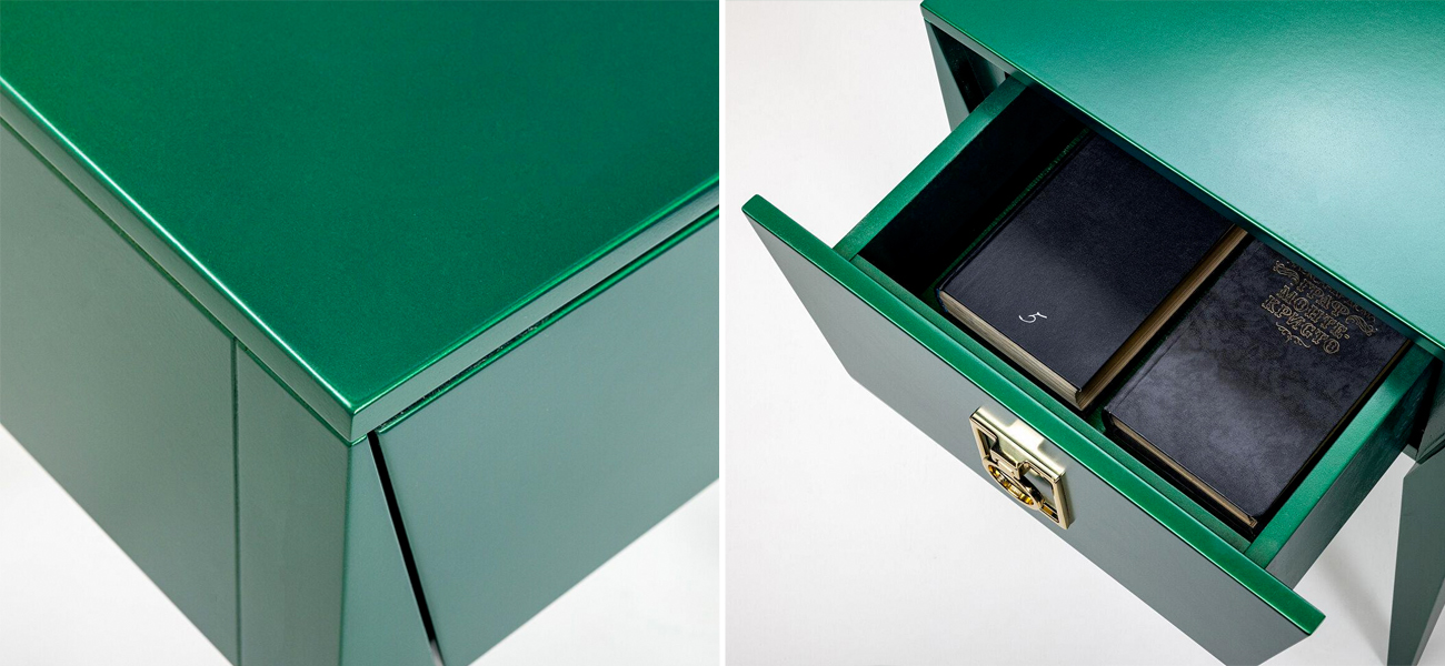 Зеленая тумба Сontemporary Art Deco - фото №1