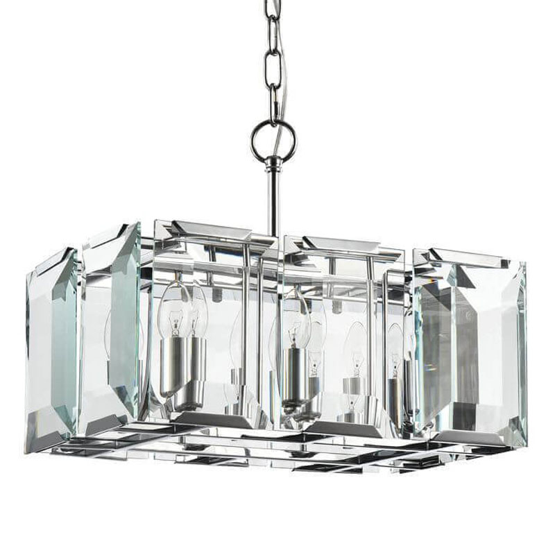 Люстра Harlow Crystal Square Chandelier chrome 6 Хром в Самаре | Loft Concept 