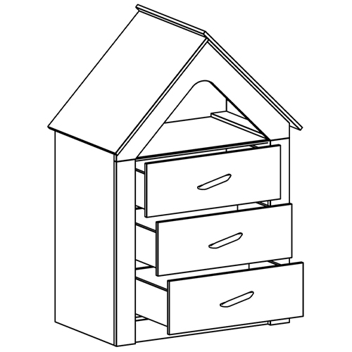 Комод в детскую Tiny Town Chest of Drawers в Самаре