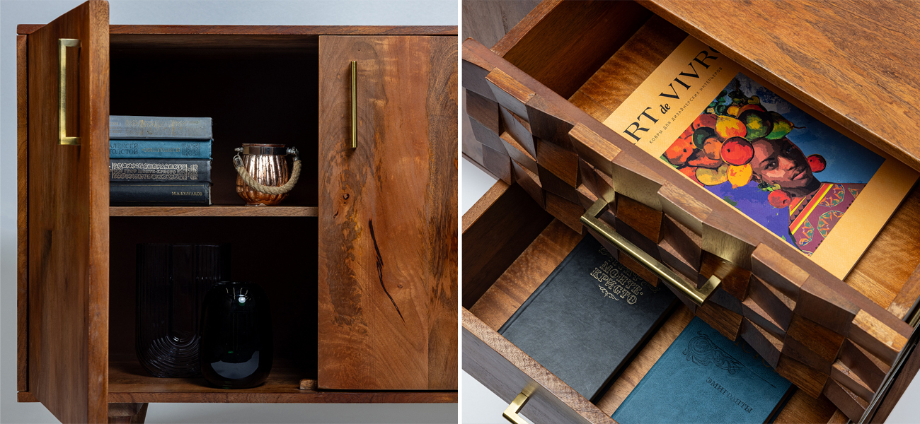 Комод из массива манго Yesenka - фото