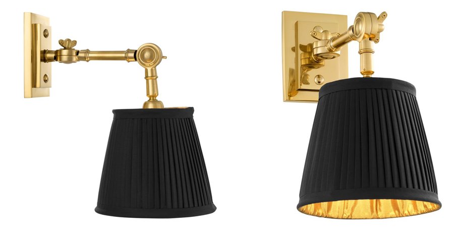 Бра Wall Lamp Wentworth Single Gold+Black Бра Wall Lamp Wentworth Single Gold+Black - Loft-Concept в Самаре