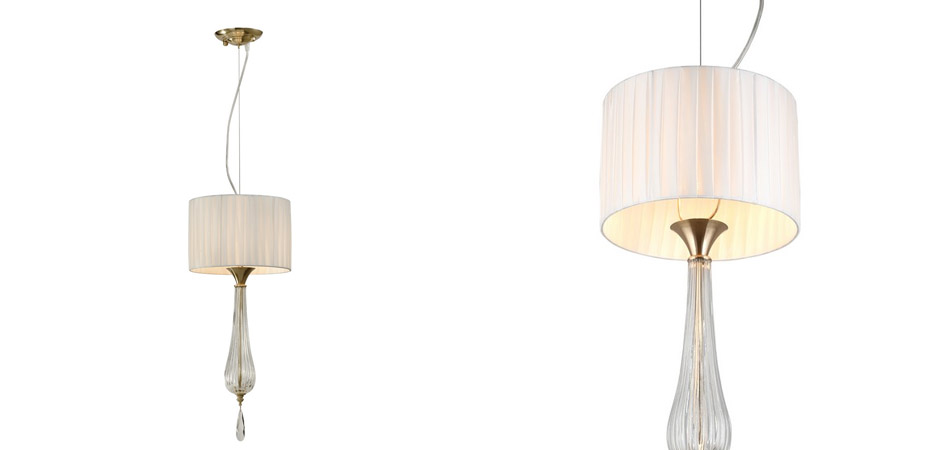 Подвесной светильник Fluff Brass с Абажуром Подвесной светильник Fluff Brass с Абажуром - Loft-Concept в Самаре