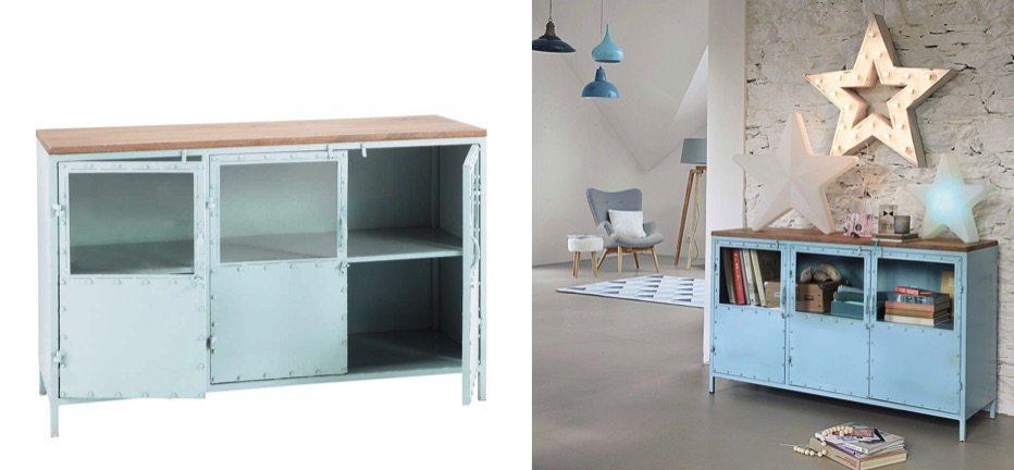 Буфет в стиле Лофт Industrial Rust Blue Chest Голубой Буфет в стиле Лофт Industrial Rust Blue Chest Голубой - Loft-Concept в Самаре