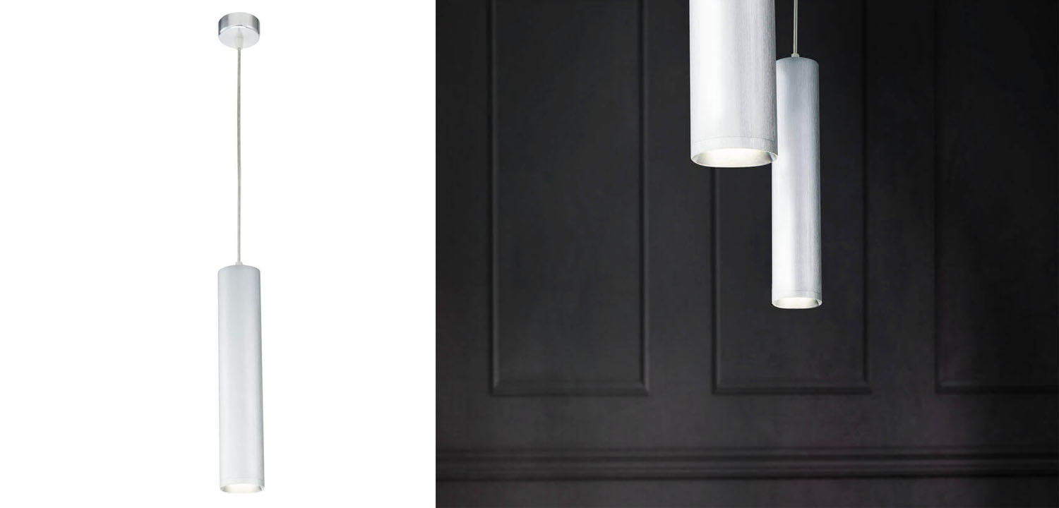 Подвесной светильник Trumpet tube silver 30 - фото