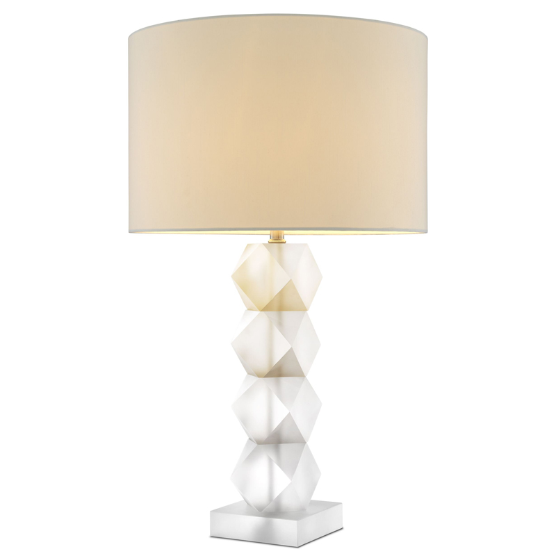 Настольная лампа Eichholtz Table Lamp Whealon Прозрачный Белый Настольная лампа Eichholtz Table Lamp Whealon Прозрачный Белый в Самаре | Loft Concept