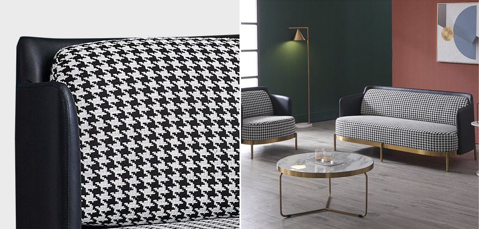 Диван Pied de poule Gray Sofa Диван Pied de poule Gray Sofa - Loft-Concept в Самаре