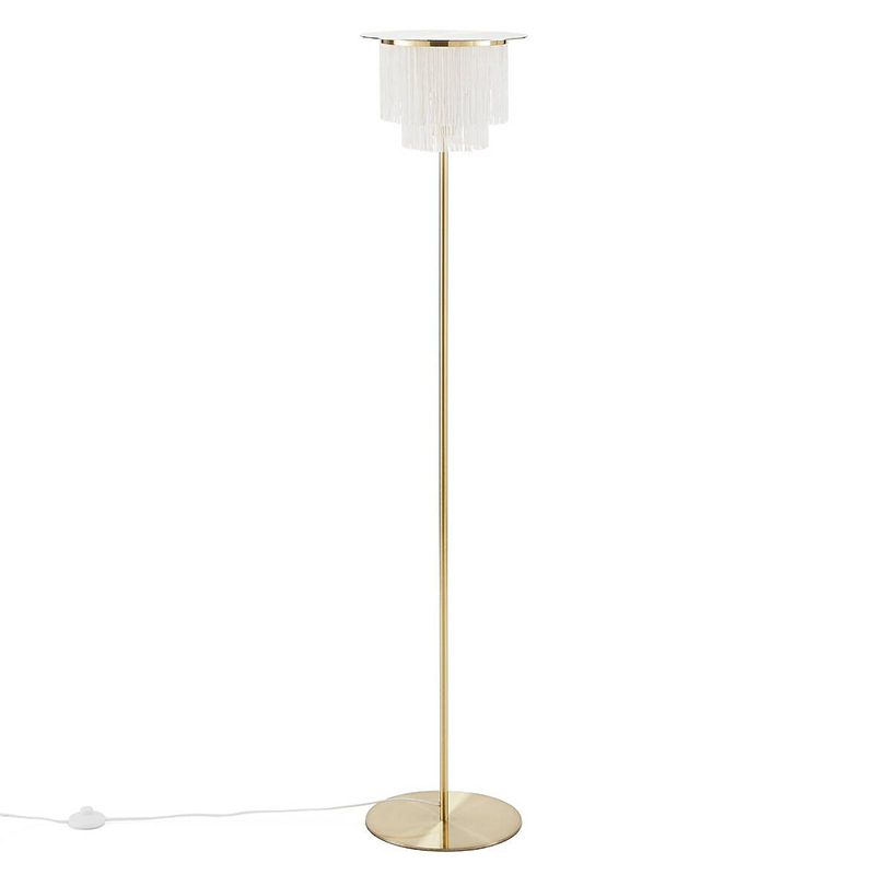 Торшер Houtique Floor lamp Cream Кремовый Латунь в Самаре | Loft Concept 