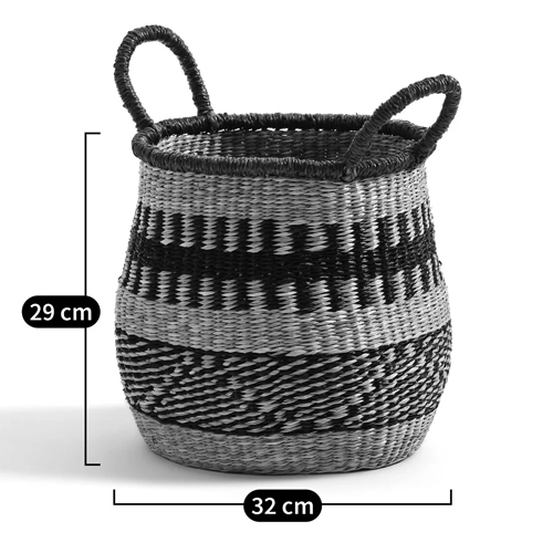 Круглая плетеная корзина Oyana Wicker Basket в Самаре