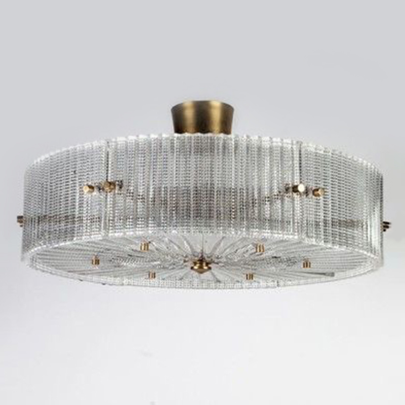 Потолочный светильник Cillian Ceiling Lamp Латунь Прозрачный в Самаре | Loft Concept 