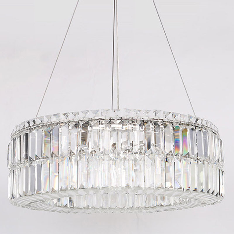 Люстра Darleen Crystal Nickel Chandelier 12 Никель Прозрачный (Transparent) в Самаре | Loft Concept 