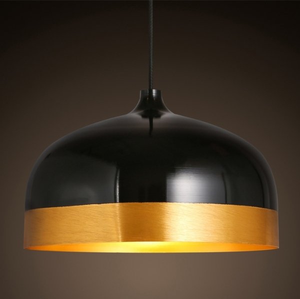 Подвесной светильник Cone Lux Pendant Black Черный Глянцевое золото в Самаре | Loft Concept 