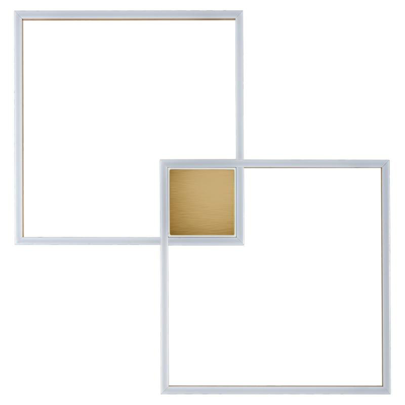 Потолочный светильник Squares Geometrical Shape Ceiling Light Золотой Белый в Самаре | Loft Concept 